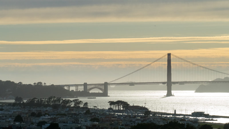 Marina District and The Golden Gate Bridge