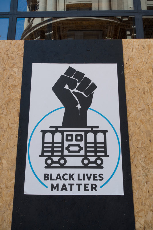 Black Lives Matter Cable Car