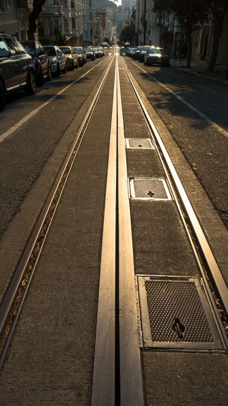Washington Street Cable Car Tracks