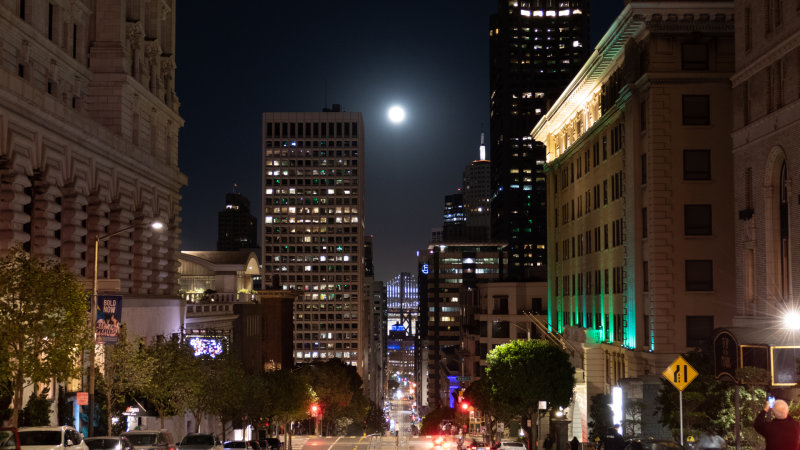 California Street Moonrise