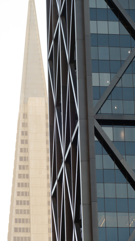 One Maritime Plaza and the Transamerica Pyramid