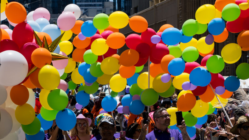 SF Pride Parade balloons