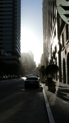 Looking Up California Street