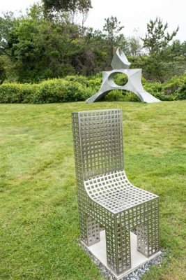 Chair n Abstract Sculptures