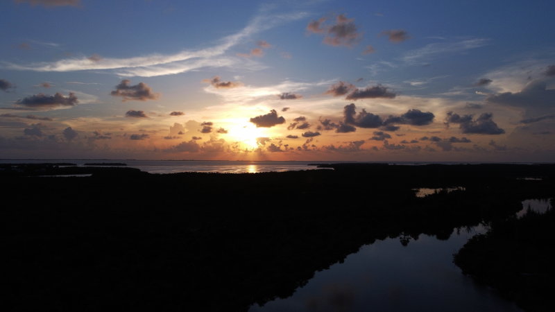 Drone shot from Pine Island