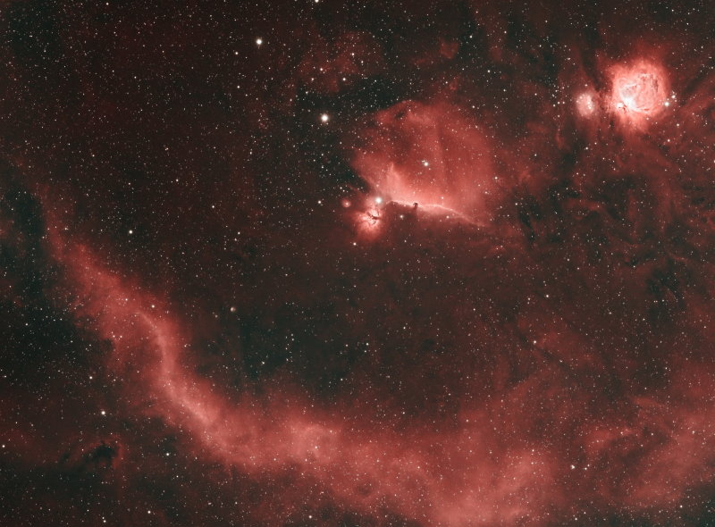 Orion nebula to the boogie Man Nebula
