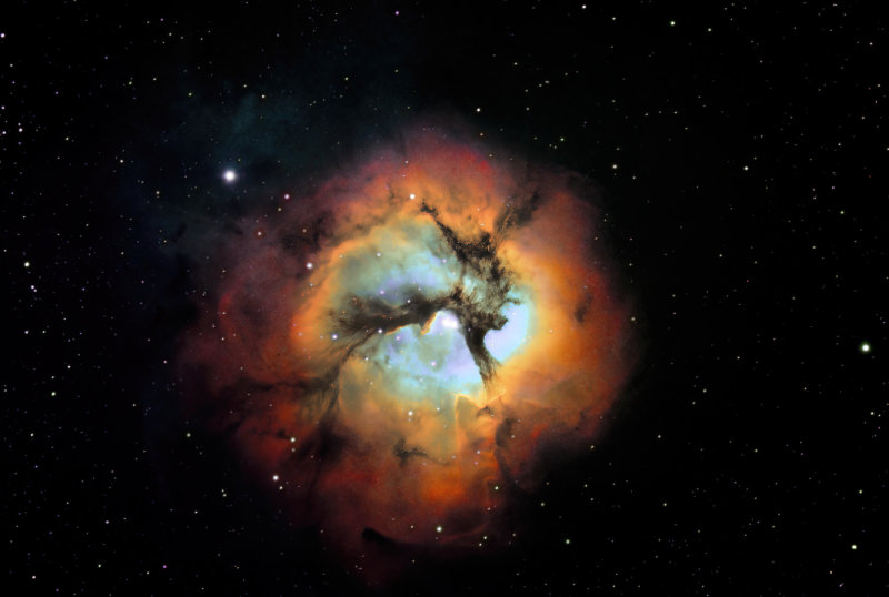 M20 Trifid Nebula in SHO