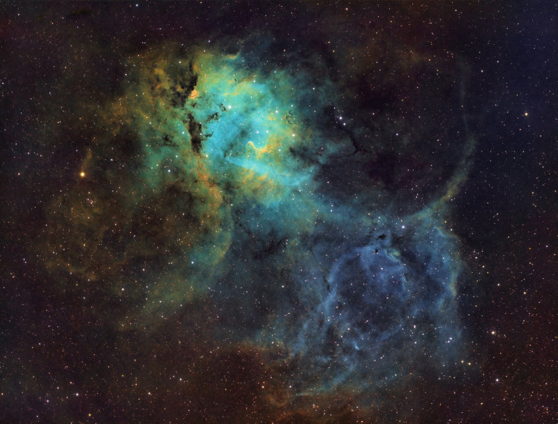 Lion Nebula SH2-132 reprocessed