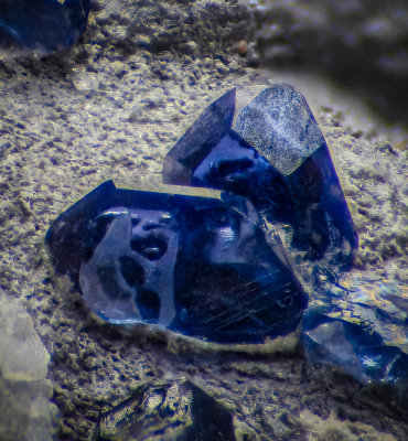 Sapphires in mullite, Mull, Scotland