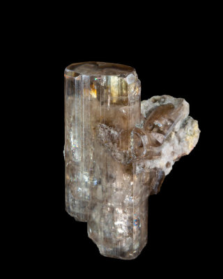 Exquisite old specimen from the Type Locality, a group of gemmy doubly terminated crystals to 21 mm. 
