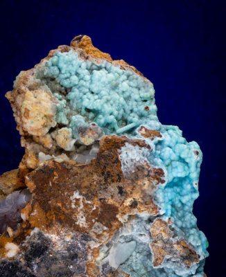Wanlockhead blue botryoidal hemimorphite, 72 x 42 x 30 mm. 