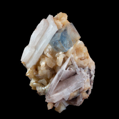 Florence blue with baryte on dolomite
