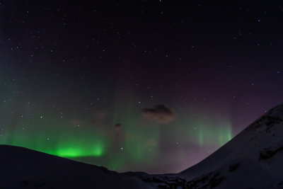 Aurora south of Rejkjavik