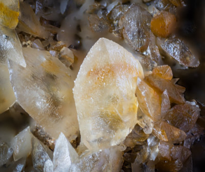 Anglesite crystals, Parys Mountain Copper Mine, Anglesey, Wales