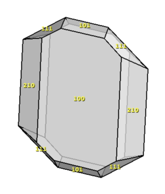 Crystal model for Logaulas Mine cerussite
