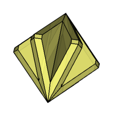 Crystal model for Logaulas cerussite twins
