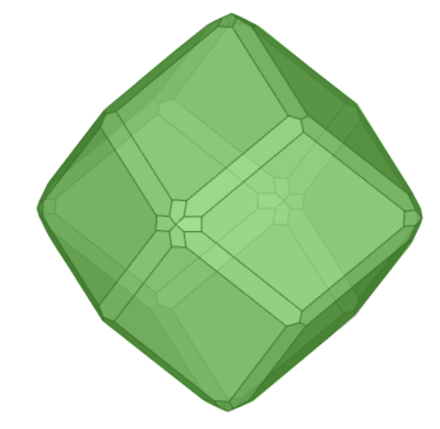 Model of a Tsavorite crystal from Arusha