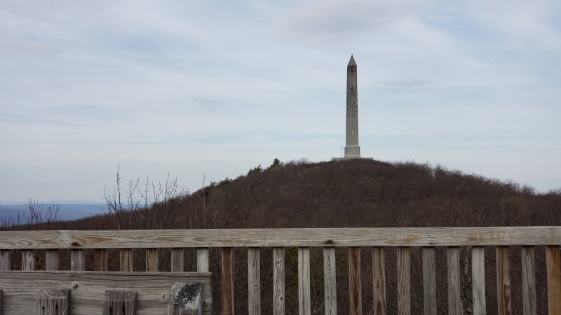 High Point Monument seen from a near by viewing platform