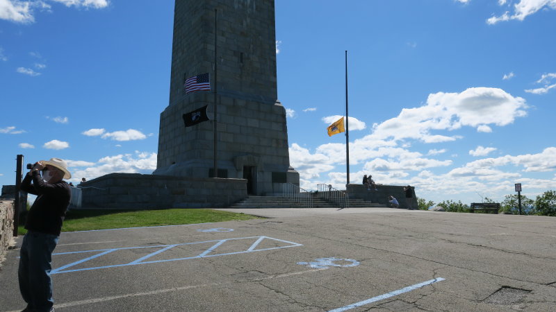 The base of the obelisk 