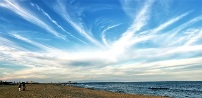 Last picture of whispy clouds over Belmar