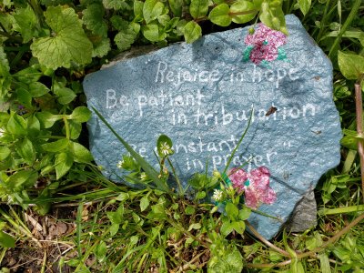 A marker along the Paulinskill Trail