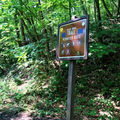 Trail designation sign