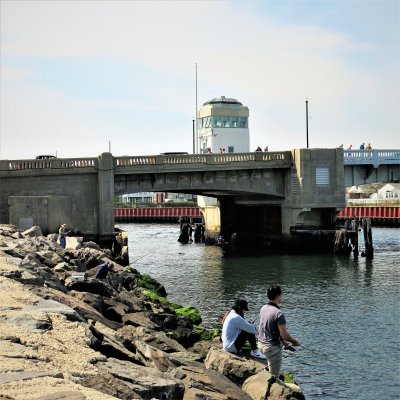 Shark River drawbridge down