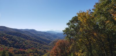 Leaves are turning along the Great Smokies