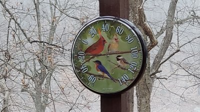 Our new outdoor thermometer