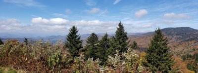High up on the Blue Ridge Parkway