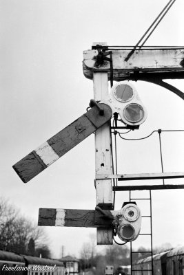 Lower quadrant signals, Butterley station