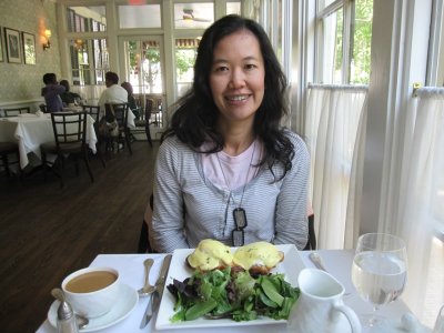 Breakfast in a country hotel.
