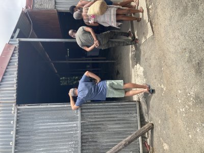 Waiting for cassava cakes