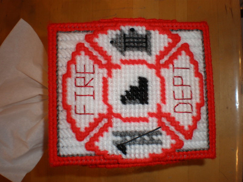 Fire Dept Tissue Box