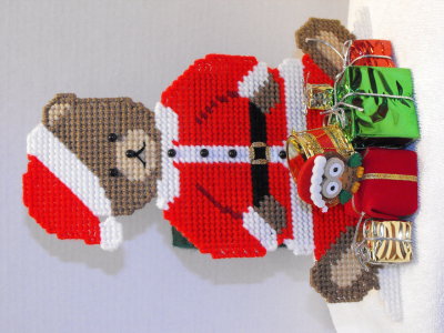 Santa Teddy Bear with Gifts.JPG