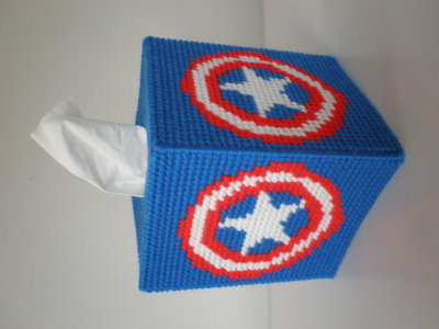 Captain America Shield Tissue Box