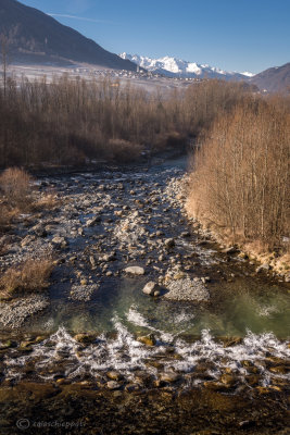 Il fiume Adda a Lovero(SO)
