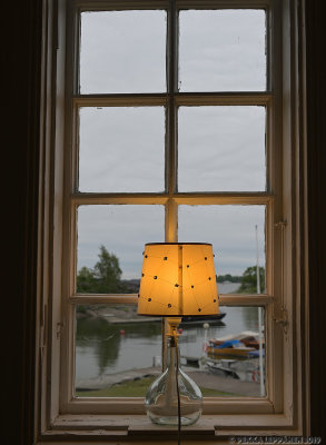 Light in harbour window