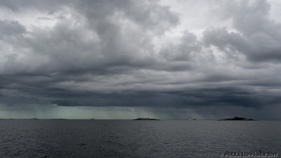 Sailing into rain