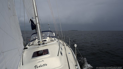 Sailing out of the rain