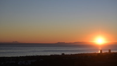 Jebel Musa & Gibraltar at sunset