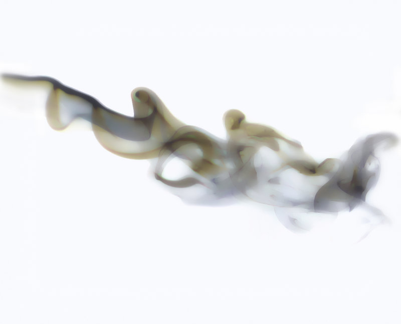 High Key smoke art
