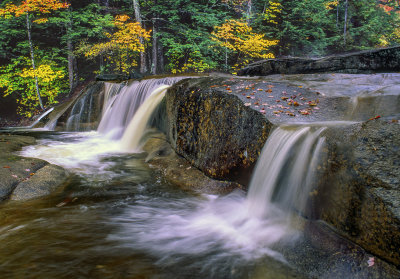 Two of Diana's Baths Waterfalls on the Lucy River near Bartlett, NH