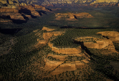 Aerial view of Doe Mountain, Sedona, AZ