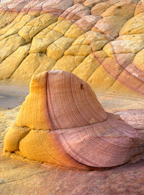 Banded rock, South Coyote Buttes, Paria Canyon-Vermillion Cliffs Wilderness, AZ