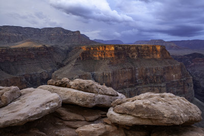 Grand Canyon at Toroweap Point, AZ looking southwest.