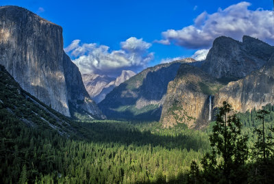 Yosemite Valley from Wawona viewpoint , Yosemite National Park, CA