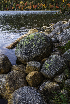 Boulders Along Jordon Pond Shoreline, Acadia National Park, ME