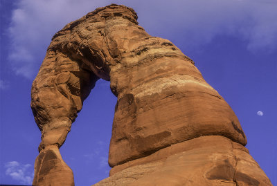 Moon and Delicate Arch, Arches National Park, UT.jpg