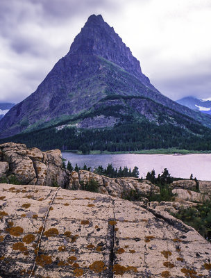 Grinnell Point from Many Glaciers Viewpoint, Glacier National Park, MT